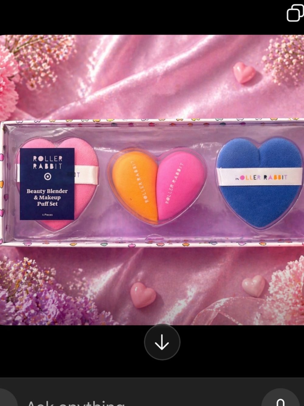 Roller Rabbit x Target Beauty Blender Heart and Teardrop Makeup Sponge